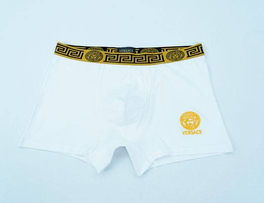 Men's Premium Mid-Rise Boxers & Briefs Ultra-Soft Breathable Cotton Stretch Underwear Logo Waist for All-Day Comfort Support