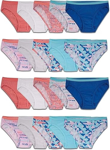 Wholesale Fruit of the Loom Girls' Cotton Bikini Underwear Multipacks