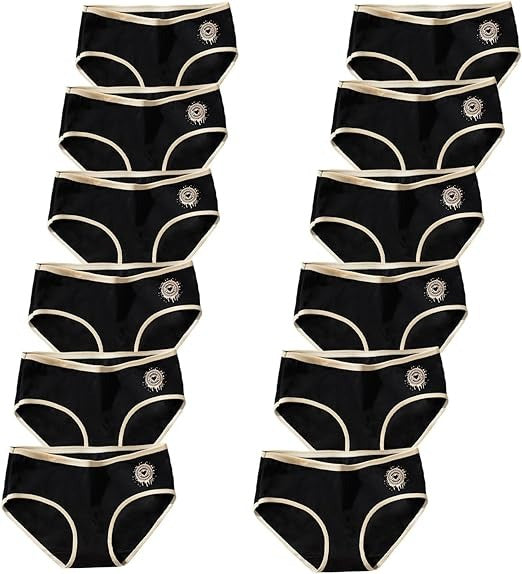 Girls Underwear for 12 Pack Teen Cotton Briefs Factory Wholesale