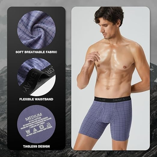 Men's Underwear Boxer Briefs Cotton Regular Long Wholesale Price for Bulk Orders from Manufacturer