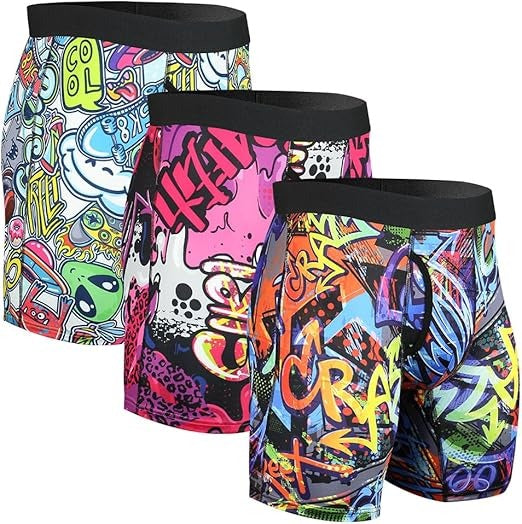 Athletic Underwear Mens Boxer Briefs Long Leg Trunks Underwear High quality Logo customization