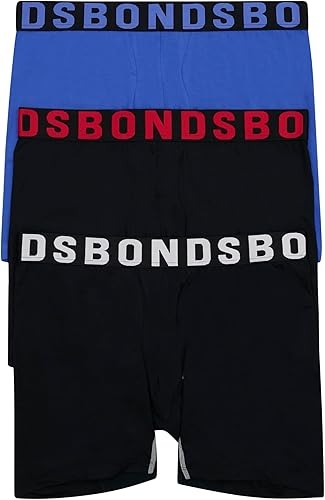 Underwear Anti-Chafing Boxer Briefs Pack, Chafe Off Men's Boxer Briefs, Viscose/Bamboo Underwear for Men