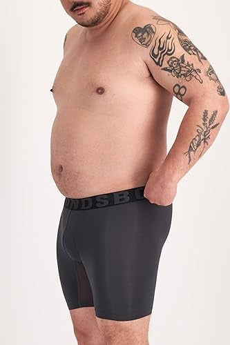 Underwear Anti-Chafing Boxer Briefs Pack, Chafe Off Men's Boxer Briefs, Viscose/Bamboo Underwear for Men