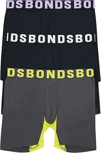 Underwear Anti-Chafing Boxer Briefs Pack, Chafe Off Men's Boxer Briefs, Viscose/Bamboo Underwear for Men