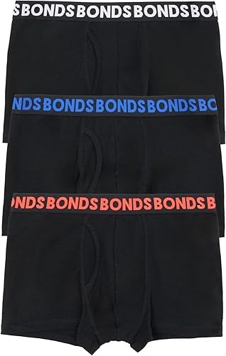 mens Classic Boxer Briefs 3-pack – Soft Cotton-blend, Everyday Comfort Underwear, Black