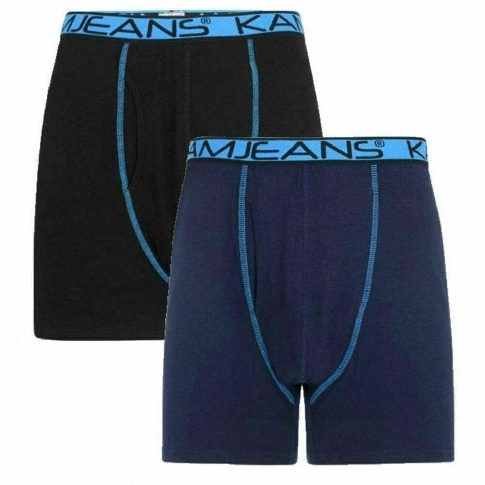 Mens Big Size 3 Pack Boxer Shorts Kam Cotton King Underwear Classic