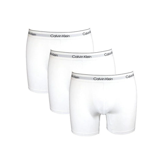 Competitive Pricing for Bulk Orders  3-Pack Modern Cotton Boxer Briefs, White