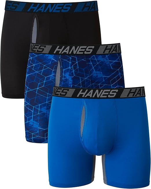 Men's Underwear Pack, 3-Pack, Total Support Pouch Boxer Briefs or Trunks, Moisture-Wicking Underwear Private Label Bulk Supply from Manufacturer