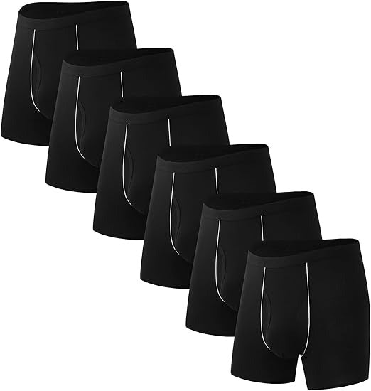 Underwear Boxer Briefs Soft Comfortable Bamboo Viscose Underwear for Men Multipack