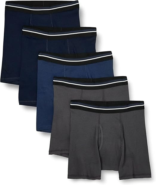 Essentials Mens Underwear Boxer Briefs, Comfortable Cotton, Tag-Free UK