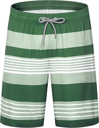 Wholesale Men's Swim Trunks Quick Dry Bathing Suit Swimming Board Shorts Mesh Lining Beach Swimwear