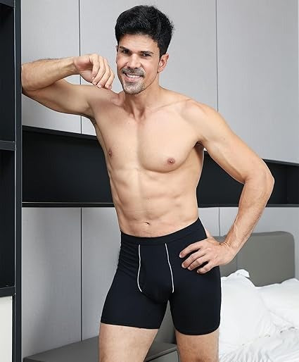 Underwear Boxer Briefs Soft Comfortable Bamboo Viscose Underwear for Men Multipack