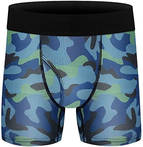 Boxer Briefs Quick-Dry Polyester Underwear Breathable & Soft Stretch Waistband with Fly