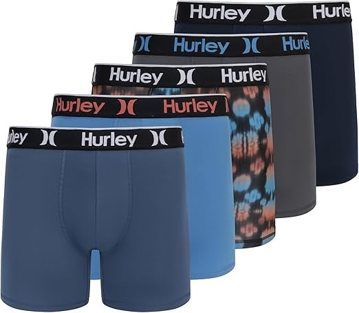 mens 5 Pack Stretch Boxer Briefs