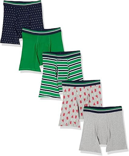 Essentials Mens Underwear Boxer Briefs, Comfortable Cotton, Tag-Free