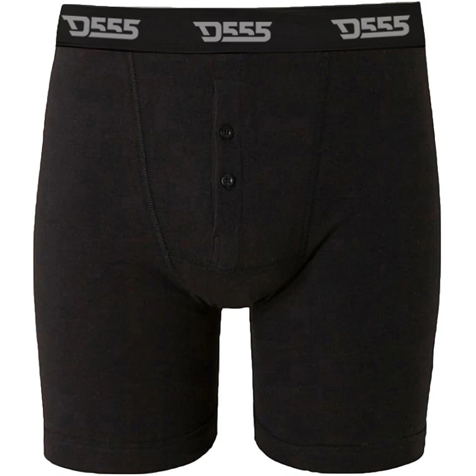 Mens Driver Big Tall King Size 3 Pack Buttonfly Underwear Boxer Shorts