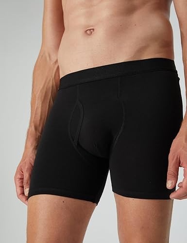 NaturaPremium Quality l Feelings Boxer Briefs Mens Underwear Men Pack Soft Cotton Open Fly Underwear