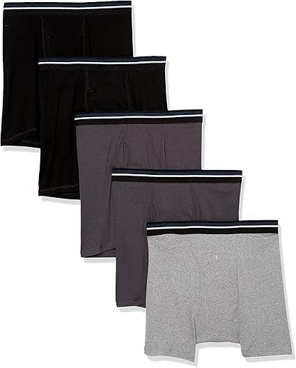 Essentials Mens Underwear Boxer Briefs, Comfortable Cotton, Tag-Free