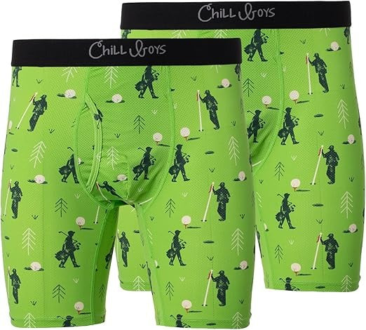 Men's Boxer Briefs 2 Pack Print Boxers. Comfortable Men's Underwear. Breathable Anti-Chafing Boxers for Men