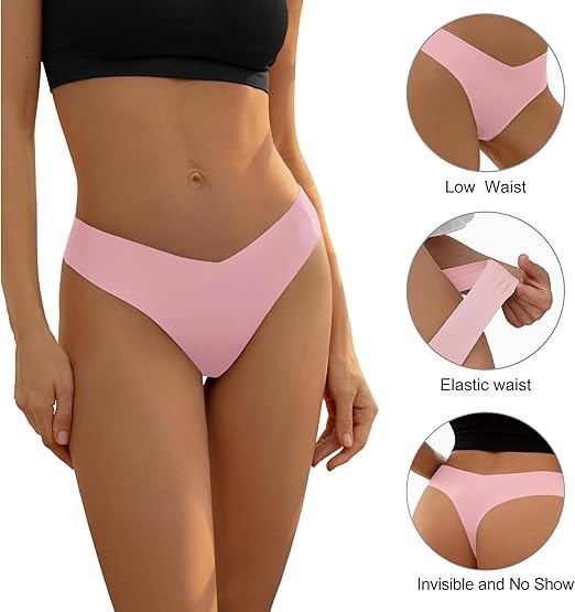 OEM Wholesale Seamless Thongs for Women No Show Thong Underwear Women Comfortable Multiple Pack