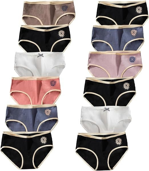 Girls Underwear for 12 Pack Teen Cotton Briefs Factory Wholesale
