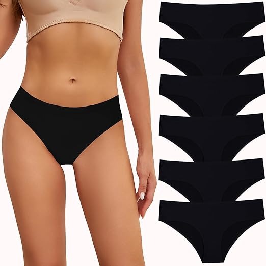 Seamless Underwear for Women No Show Panties Invisibles Briefs Soft Stretch Bikini Underwears 6