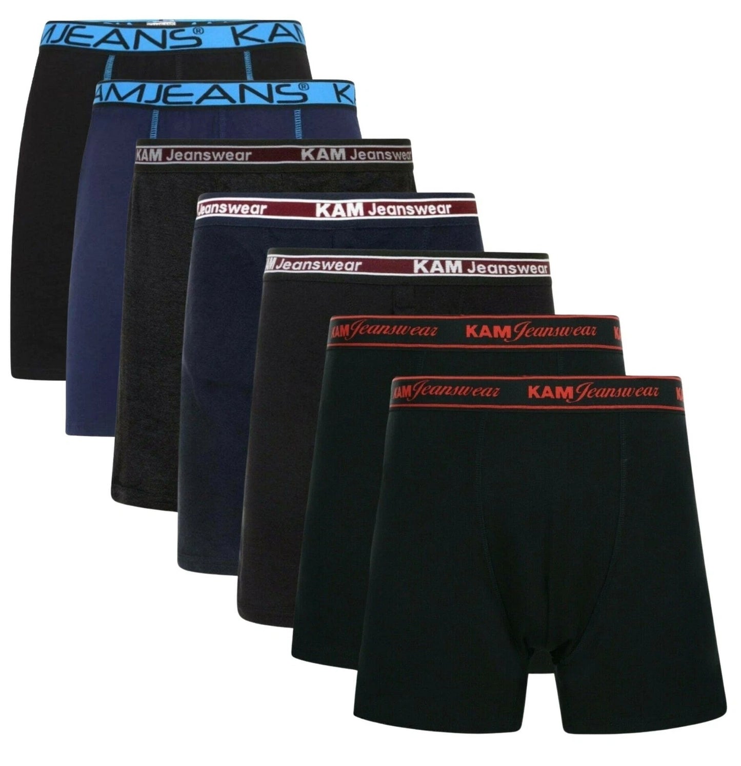 Mens Big Size 3 Pack Boxer Shorts Kam Cotton King Underwear Classic