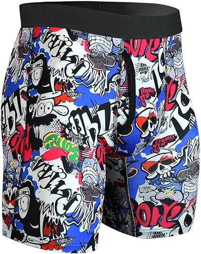 Athletic Underwear Mens Boxer Briefs Long Leg Trunks Underwear