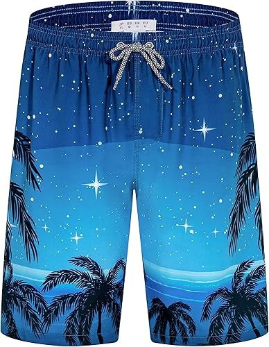 Wholesale Men's Swim Trunks Quick Dry Bathing Suit Swimming Board Shorts Mesh Lining Beach Swimwear