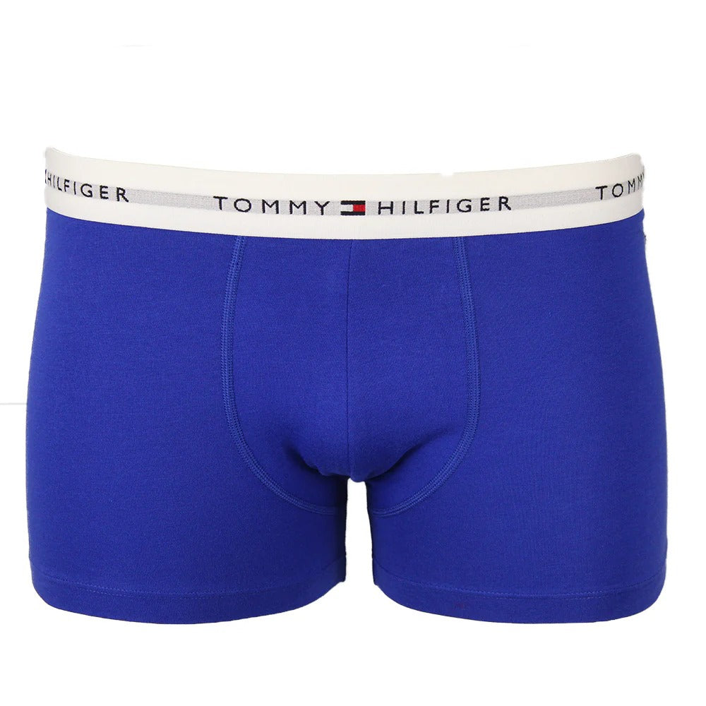 Private Label Services Cotton Men’s Boxer Trunks (3-Pack) – Blue, Grape, Black