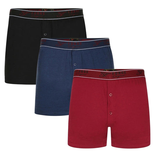 Mens Big Size 3 Pack Boxer Shorts Kam Cotton King Underwear Classic